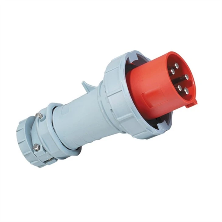 3P+E+N Water Proof IP67 Industrial Plug 63A Red